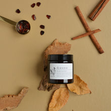 Bougie naturelle parfumée ambre décoration d'intérieur cadeau haute de gamme